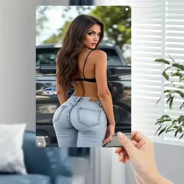 铝制方形酒吧装饰艺术墙牌 TikTok temu下自提-2