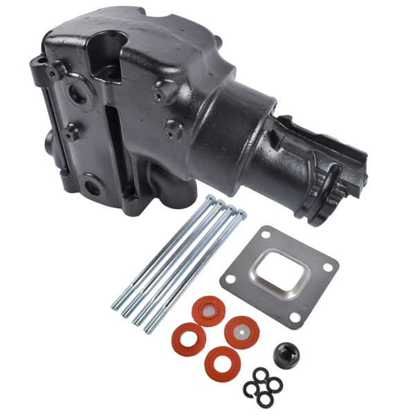 排气歧管 Dry Joint Exhaust Elbow Riser 14 Degree Replacement for Mercruiser GM V6 & V8(305, 350 & 377 ci) 2004- 864591T02-3