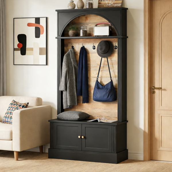 入口衣帽架鞋柜-1