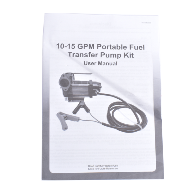 抽油泵 High Flow 10GPM 12V Fuel Transfer Pump Cast Iron with Hose & Manual Nozzle Kit for Gasoline Diesel Kerosene-16