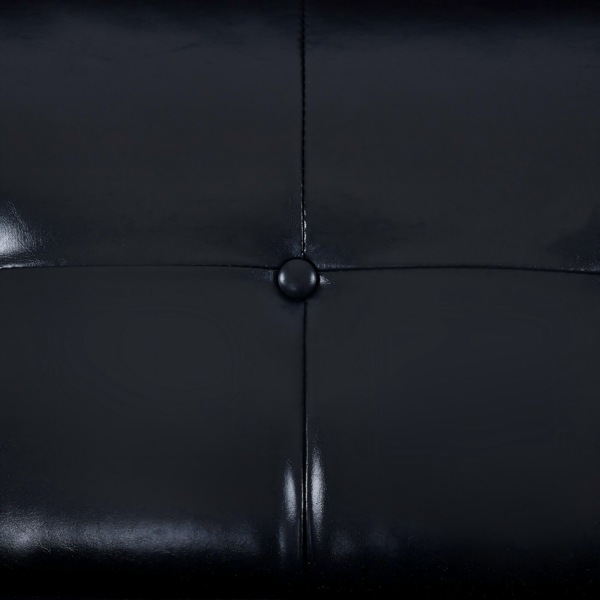 现代 PU 皮革沙发｜可调节倾斜靠背簇绒沙发｜木脚+金属支撑脚客厅休闲沙发-13