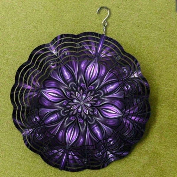 CIFbuy 4合1太阳能风动装饰 户外花园庭院阳台艺术摆件（TikTok、temu下自提）-2