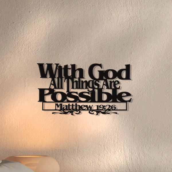 CIFbuy复古农家风铁制墙面装饰艺术带励志圣经经文基督经文家居教堂祷告室装饰(TikTok、temu下自提)-8