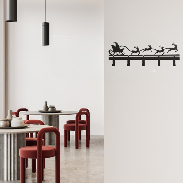 CIFbuy雪花门口壁挂钥匙挂钩收纳架(TikTok、temu下自提)-2