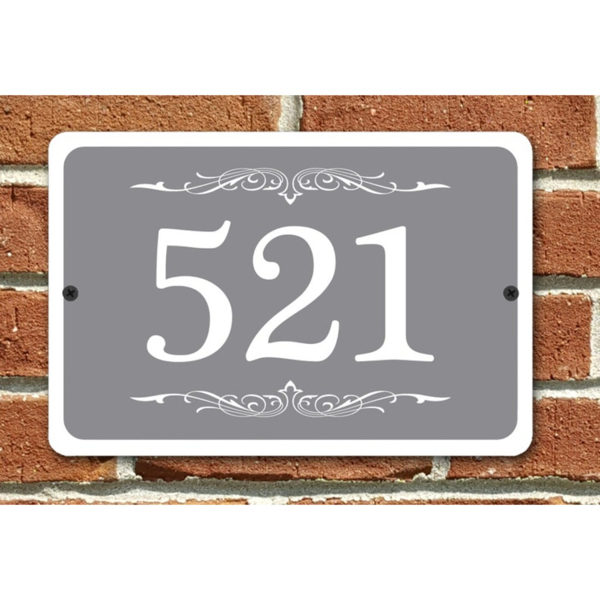 CIFbuy现代金属门牌号标志个性化家庭地址号码牌定制（TikTok、temu下自提）-4