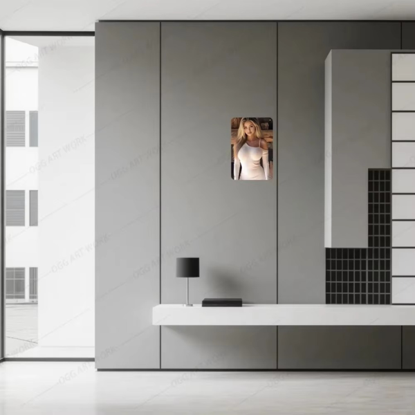 CIFbuy 优雅白色8x12英寸铝制墙面装饰 女装主题墙面挂饰 万圣节圣诞节房间装饰 2D平面长袖款式(TikTok、temu下自提)-4