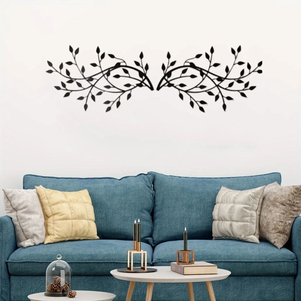 CIFbuy现代简约金属叶墙饰套装客厅卧室办公室装饰（TikTok、temu下自提）-2