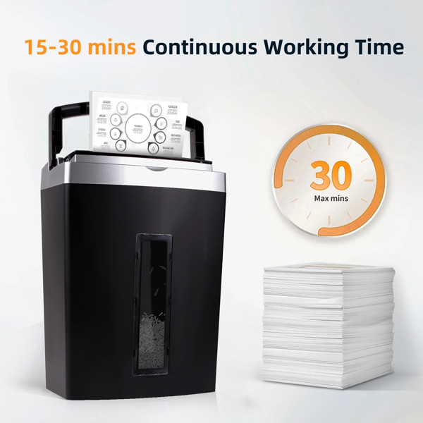 60页碎纸机，60页自动进纸微粒碎纸机，6页家用办公重型碎纸机，配5.3加仑抽拉式碎纸篓-2