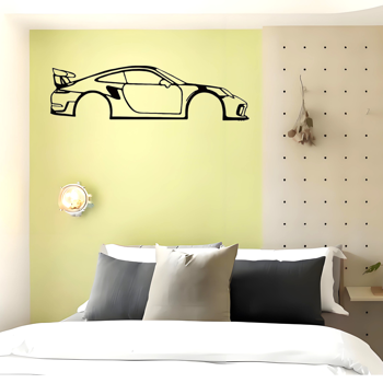 CIFbuy现代简约抽象黑色金属几何墙面艺术装饰雕塑（TikTok、temu下自提）