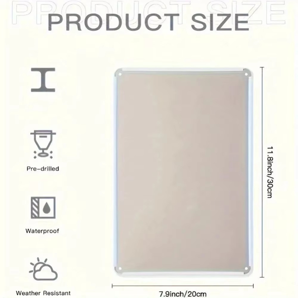 CIFbuy优雅黑白女性剪影铝装饰板20x30英寸餐厅花园咖啡馆墙饰（TikTok、temu下自提）-3