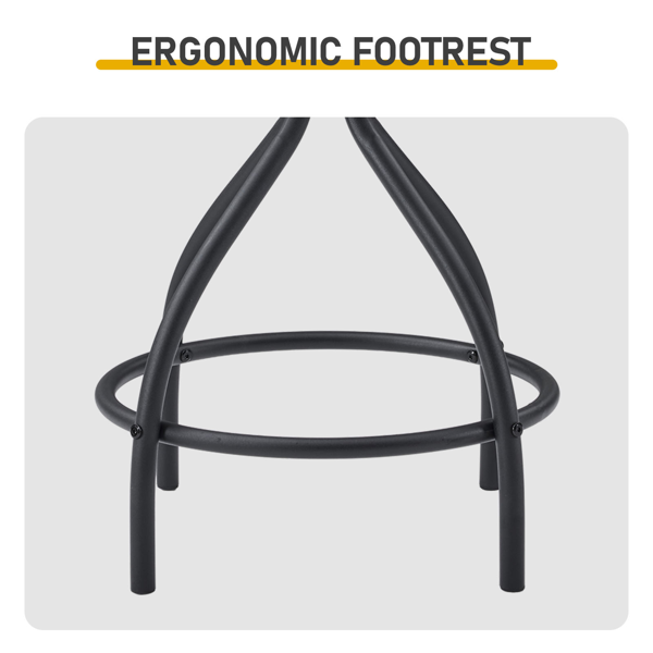 1桌4椅 棕色 213*40*94cm 吧桌椅套装 椅子带转盘  3cm假厚+铁+PU 桌面截断-5