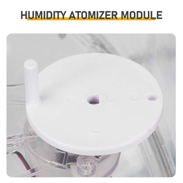 DLM-24 美规 孵化器 110V ≤70W 24枚大脸猫 ABS+PC 卡其色机身透明上盖  LED照蛋功能升级 全自动翻蛋 温湿度设置 天数设置 多功能卡条蛋盘 AB加水孔-7