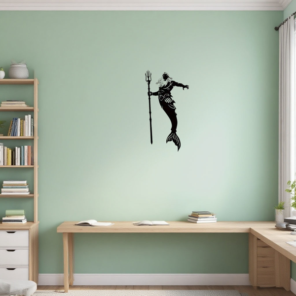 CIFbuy精美海王海后金属壁饰套件 神话海洋装饰品 手工艺独特礼物（TikTok、temu下自提）-2