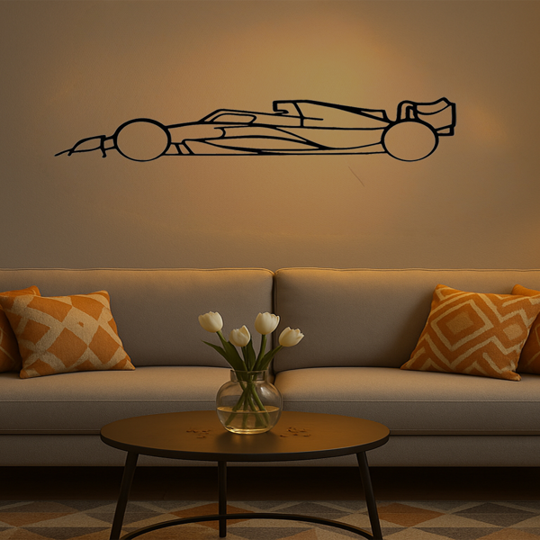 CIFbuy激光切割汽车金属墙饰 简约运动跑车剪影 现代家居办公室装饰（TikTok、temu下自提）-4