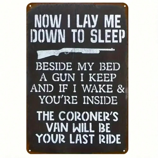 CIFbuy枪形金属装饰牌家居酒吧洞室装饰标志（TikTok、temu下自提）-2