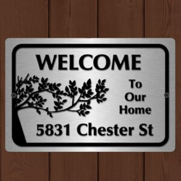 CIFbuy个性化定制家庭地址标牌金属门牌 （TikTok、temu下自提）-7