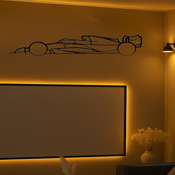 CIFbuy激光切割汽车金属墙饰 简约运动跑车剪影 现代家居办公室装饰（TikTok、temu下自提）-5