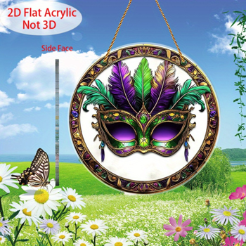 CIFbuy阳光捕手亚克力悬挂装饰 彩色圆形窗饰家居氛围(TikTok、temu下自提)