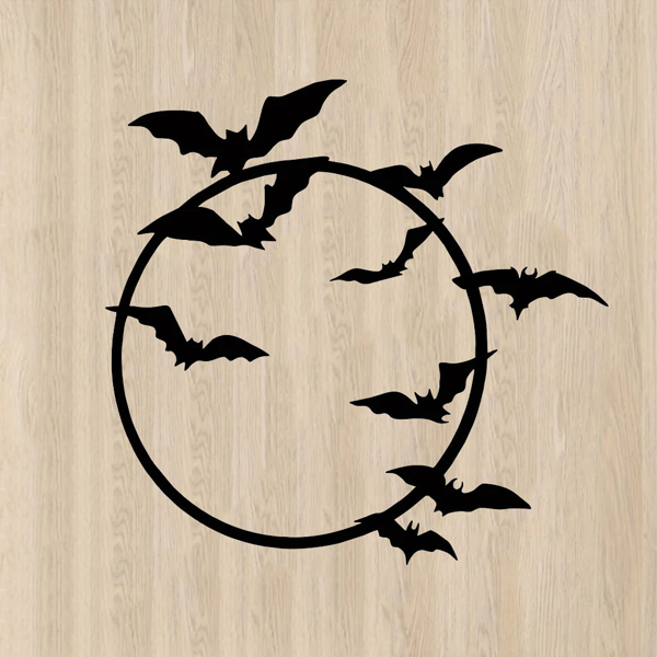 CIFbuy哥特蝙蝠金属墙饰万圣节户外室内装饰（TikTok、temu下自提）-10