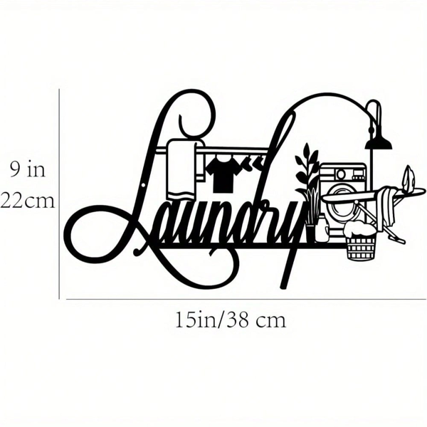 CIFbuy复古洗衣房标志四季装饰 rustic wall art 适用于任何房间 (TikTok、temu下自提)-6