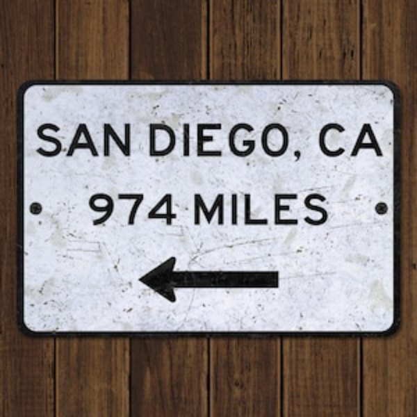 CIFbuy圣地亚哥城市标志牌金属复古纪念牌定制个性化加州旅行礼物（TikTok、temu下自提）-5
