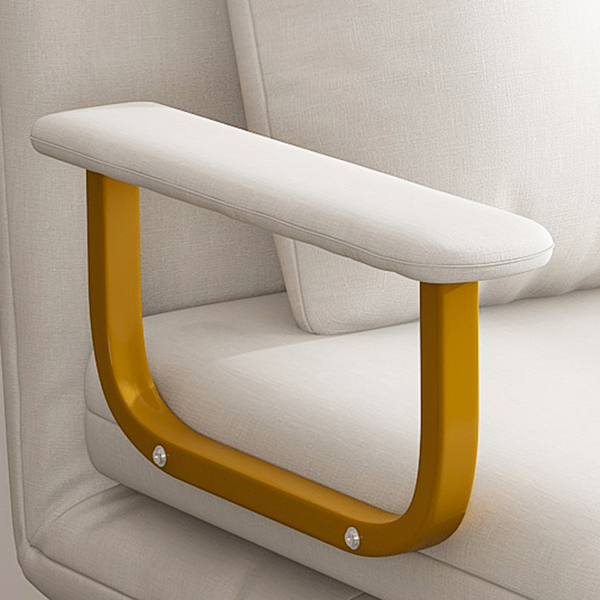 三合一折叠沙发床/可转换座椅 - 五档可调节靠背，带枕头，节省空间，适用于客厅、卧室和办公室（白色）-10