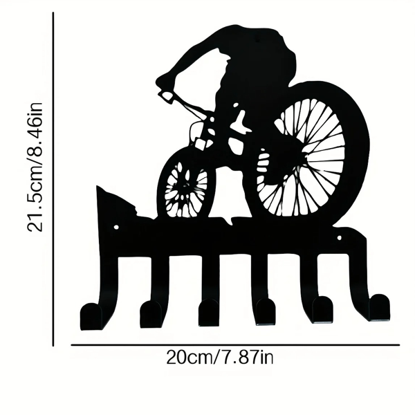CIFbuy现代雪花壁挂门厅钩架 钥匙帽子围巾收纳节省空间家居装饰(TikTok、temu下自提)-4