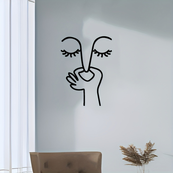 CIFbuy简约马桶标识防水贴纸 趣味浴室装饰墙贴 TikTok、temu下自提-5