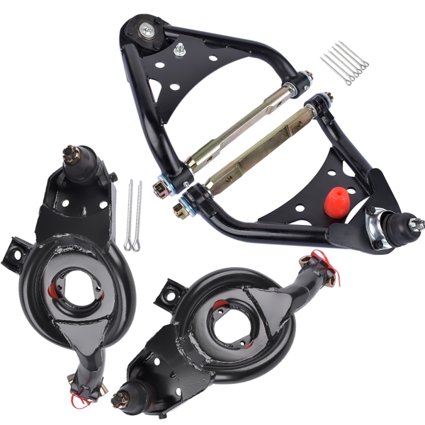 控制臂 4Pcs Upper Lower Control Arm Kit Fit for Chevrolet Bel Air Caprice Impala Sedan Wagon 1965-1970-4