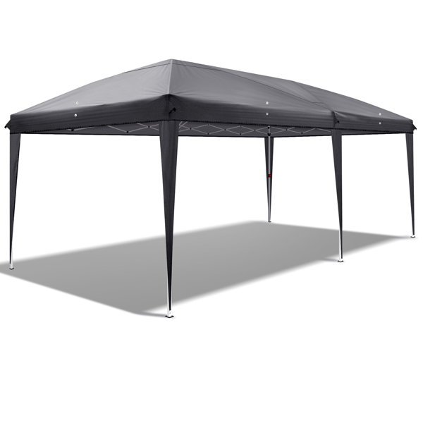 10*20ft  深灰色  6片面-4个窗  28/22MM脚管 10X20MM交叉杆  折叠棚 210D牛津布  喷塑铁管  配拎包 便携-24