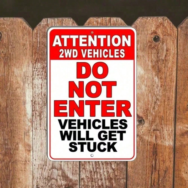 CIFbuy复古禁止进入标志金属告示牌酒吧车库万圣节装饰（TikTok、temu下自提）-9