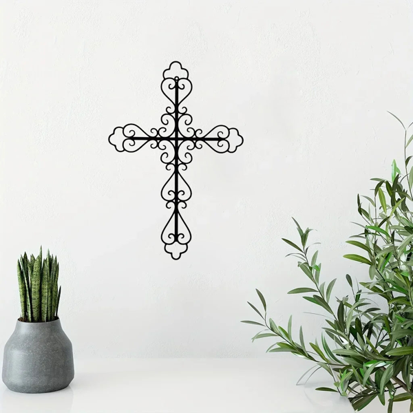 CIFbuy复古交叉金属墙壁装饰艺术 适用于多场景家居布置（TikTok、temu下自提）-8