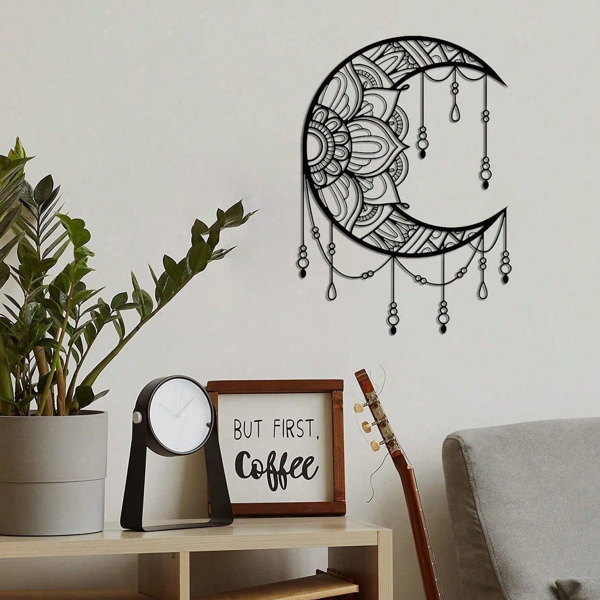CIFbuy曼陀罗月亮壁饰铁制墙面艺术瑜伽冥想空间装饰(TikTok、temu下自提)-4