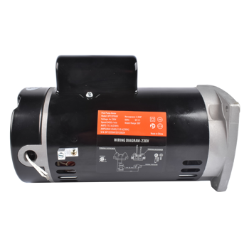 泳池水泵电机 B2840 B840 2.5 HP 230V 3450 RPM Pool Pump Motor 56Y Frame Square Flange Fits for Whisperflo