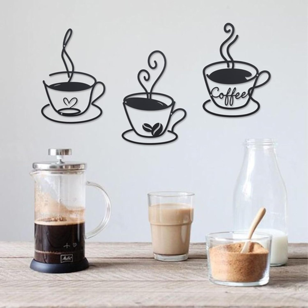 CIFbuy复古金属咖啡标志墙饰 工业风厨房酒吧墙面装饰牌(TikTok、temu下自提)-3