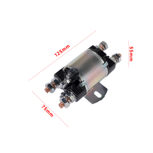 电磁阀 Set of 2 Solenoid Fit for Yamaha G1 Gas Models Golf Cart 12V 6 Terminal 12 Volt 100A 2-Cycle Gas Models Engine 1982-1989 J17-81950-01 J1781950-01 J178195001-3