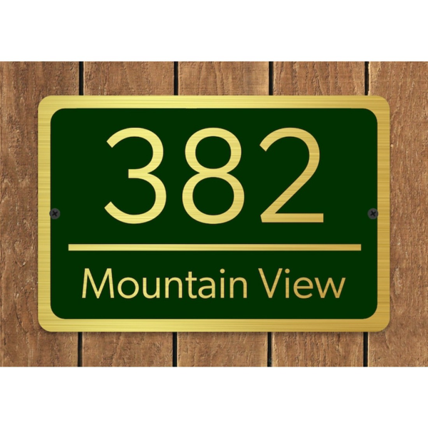 CIFbuy定制家用地址牌金属拉丝金设计文字房屋号码标牌（TikTok、temu下自提）-5