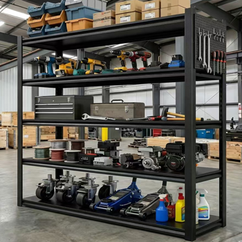 Heavy Duty Garage Shelving Units 72\\"H48\\"W24\\"D, 5-Tier Steel Adjustable Metal Storage Shelves,3000 lbs Industrial Rack for Garage Organization,Basement,Warehouse,Workshop,Utility Shelving for Tools