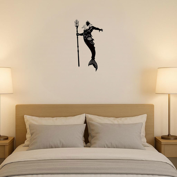 CIFbuy精美海王海后金属壁饰套件 神话海洋装饰品 手工艺独特礼物（TikTok、temu下自提）-7