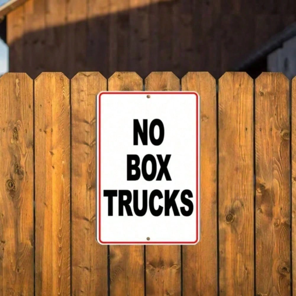 CIFbuy耐用金属墙面告示牌 街道车道许可通行标识装饰 TikTok、temu下自提-9