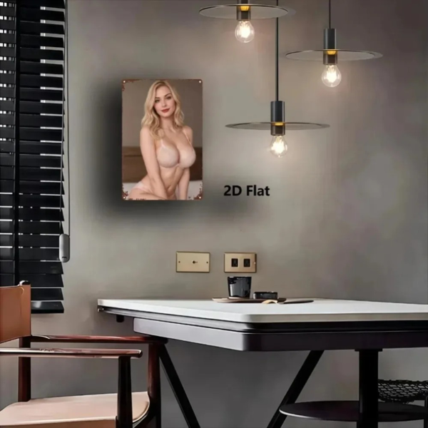 CIFbuy优雅金属金色女士红唇墙面装饰艺术品卧室家居装饰(TikTok、temu下自提)-4