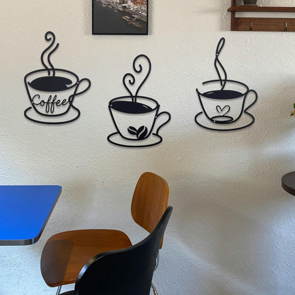 CIFbuy复古金属咖啡标志墙饰 工业风厨房酒吧墙面装饰牌(TikTok、temu下自提)-4