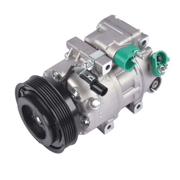 空调压缩机 A/C Compressor with Clutch Fits for Hyundai Sonata Kia Optima Sedan 2.4L L4 2009-2010 Silver 1Pc-7