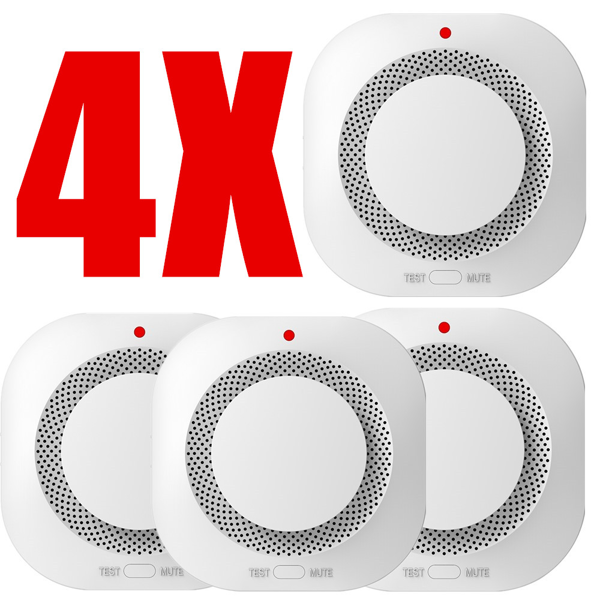 （4套）烟雾报警器家庭消防安全系统烟雾报警器-9