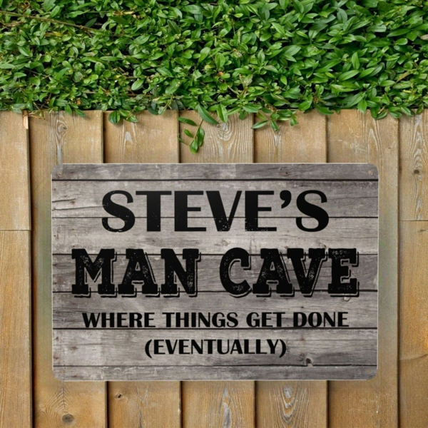 CIFbuy个性化复古墙面牌匾车库花园装饰无电力金属标识牌手工定制(TikTok、temu下自提)-1