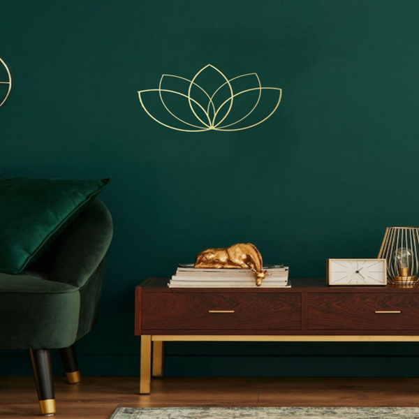 CIFbuy 禅意莲花装饰画 新中式家居墙面挂饰 节日乔迁礼物(TikTok、temu下自提)-2