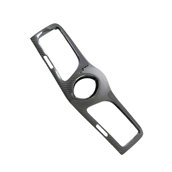 适用于玛莎拉蒂 GranTurismo 08-17 的碳纤维中控台时钟通风面板盖装饰条-8