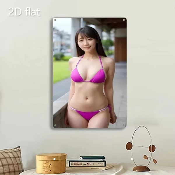CIFbuy 金属比基尼美女艺术装饰牌 TikTok、temu下自提-2