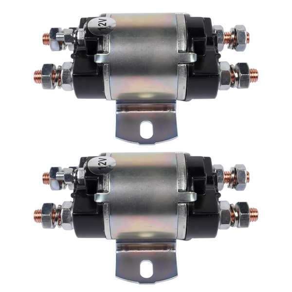 电磁阀 Set of 2 Solenoid Fit for Yamaha G1 Gas Models Golf Cart 12V 6 Terminal 12 Volt 100A 2-Cycle Gas Models Engine 1982-1989 J17-81950-01 J1781950-01 J178195001-6