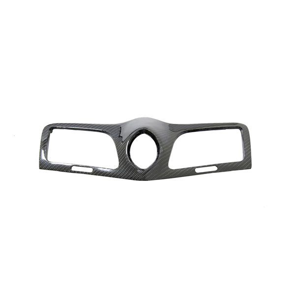 适用于玛莎拉蒂 GranTurismo 08-17 的碳纤维中控台时钟通风面板盖装饰条-1